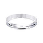 Beyaz Altın Superlight Erkek Alyans - 3 mm