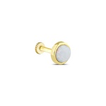 Sedef Taşlı Altın Tragus Piercing