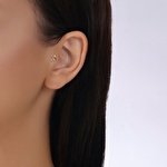 Altın Tragus Yılan Piercing
