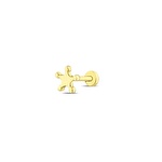 Altın Taşlı Tragus Yıldız Piercing