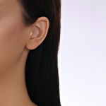 Altın Taşlı Tragus Ok Piercing