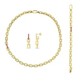 Assos Dorre Altın Üçlü Zincir Set