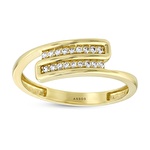 Altın Taşlı Tasarım Yüzük