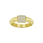 Altın Taşlı Tasarım Yüzük