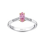Pırlanta Pembe Topaz Markiz Yüzük