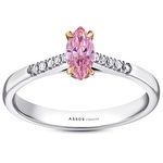 Pırlanta Pembe Topaz Markiz Yüzük