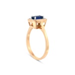 Pırlanta Safir Emerald Kesim Yüzük