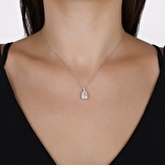 Violet Emerald Kesim Pırlanta Kolye