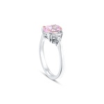 Pembe Violet Oval Pırlanta Yüzük