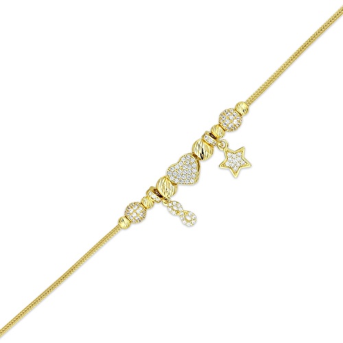 Altın Yıldız Charm Bileklik