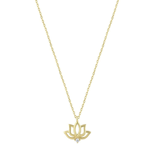 Altın Lotus Kolye