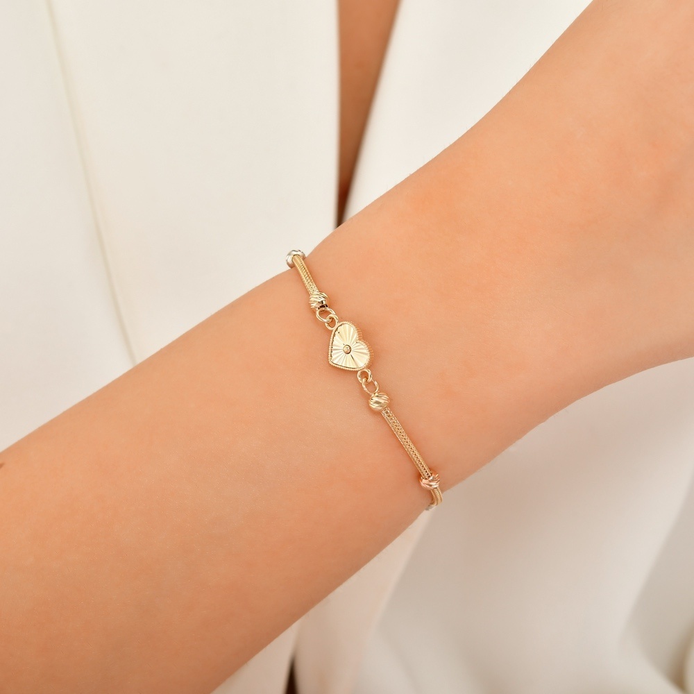 Altın Kalp Bileklik