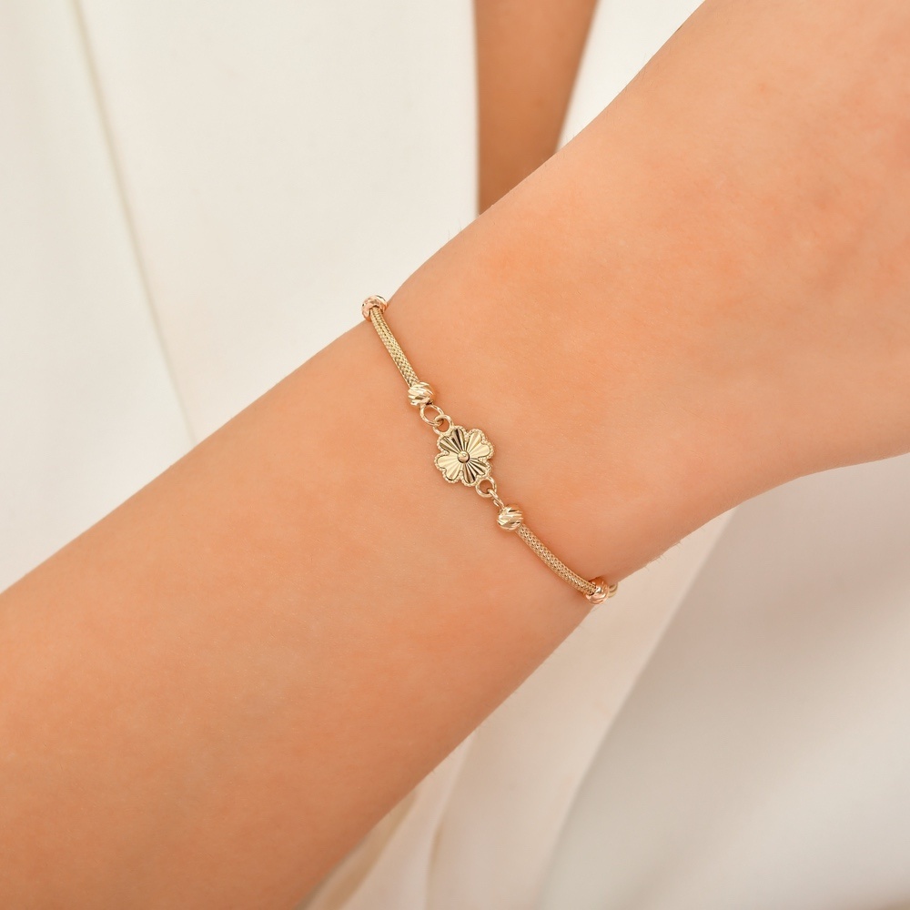 Altın Yonca Bileklik