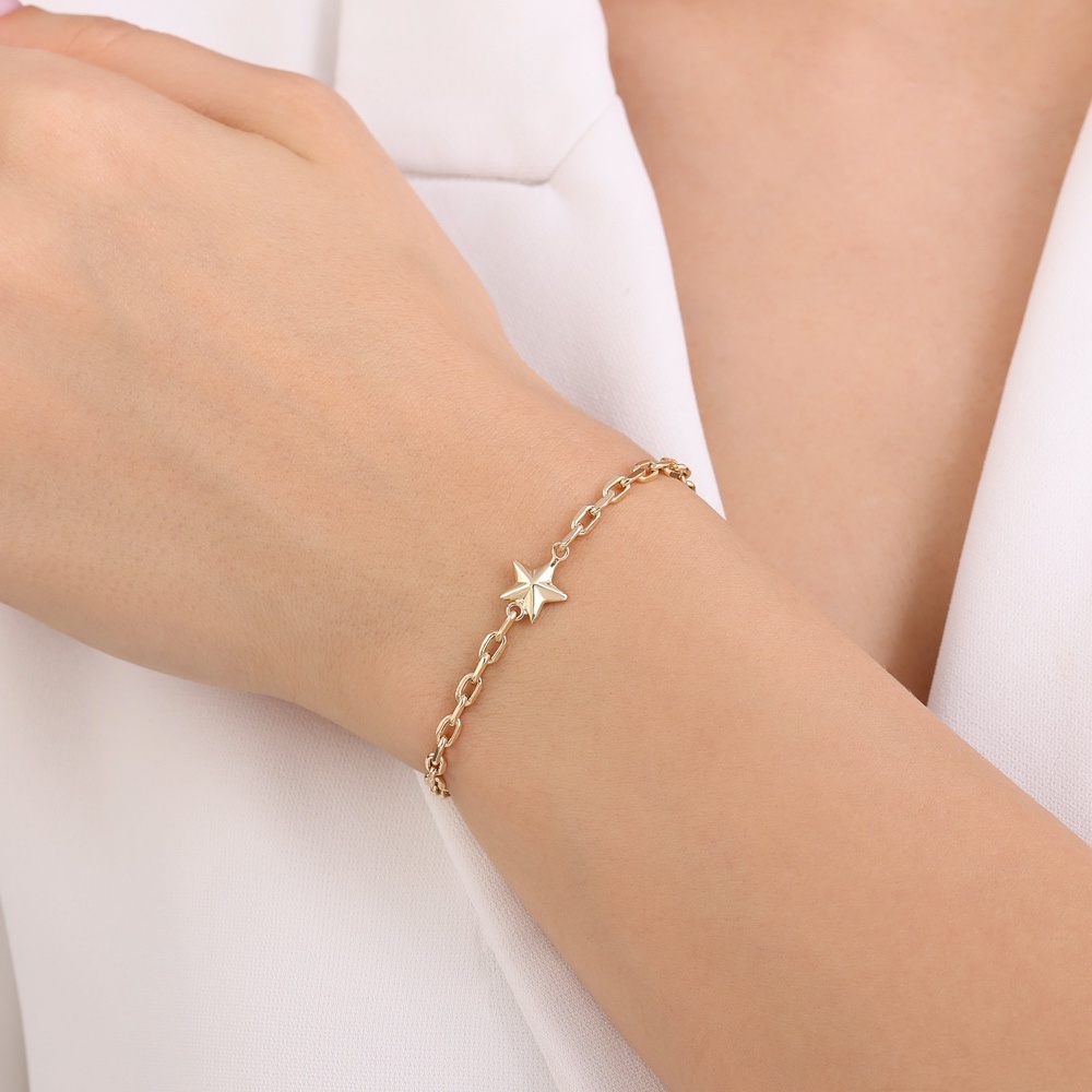 Altın Yıldız Bileklik
