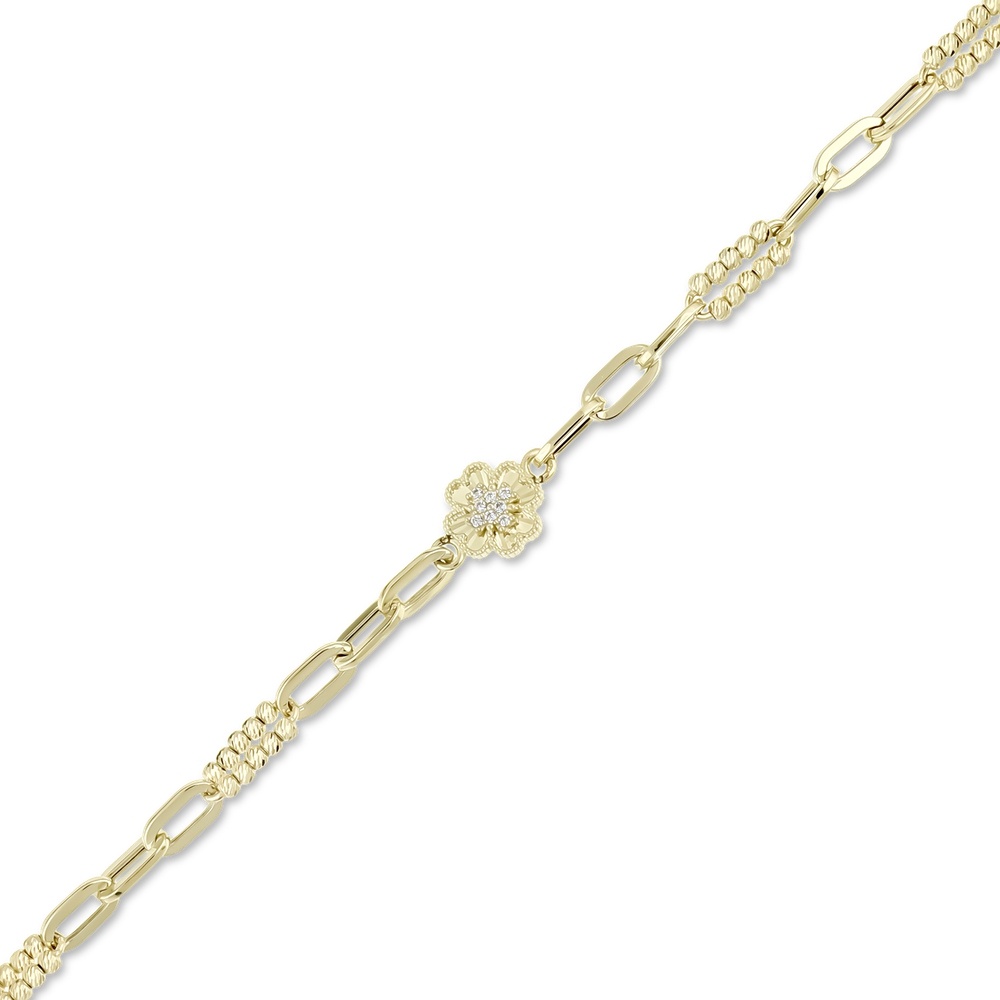 Altın Yonca Zincir Bileklik