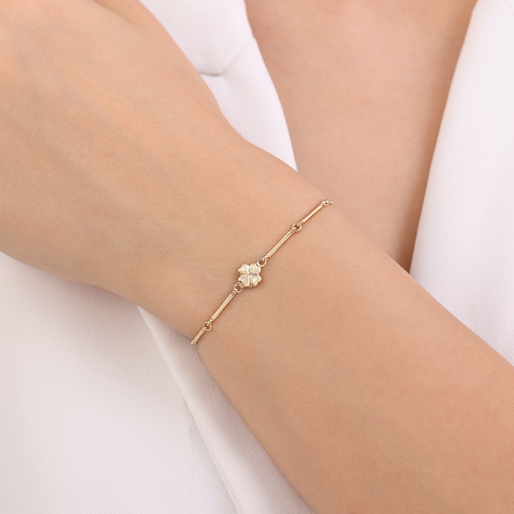 Altın Yonca Bileklik