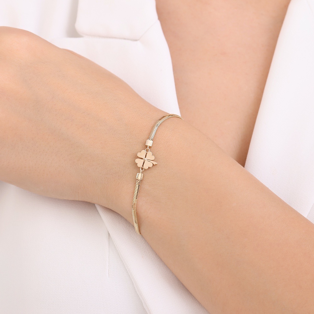 Altın Yonca Bileklik