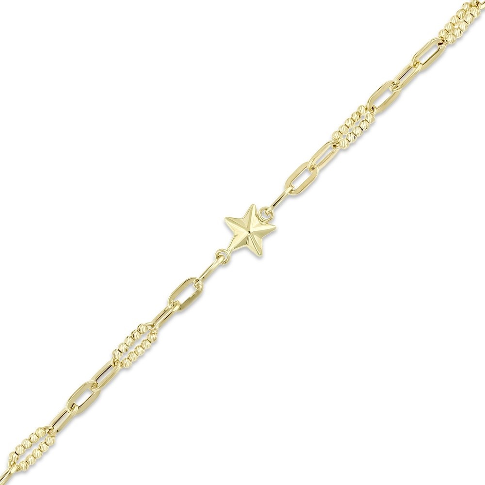 Altın Yıldız Zincir Bileklik