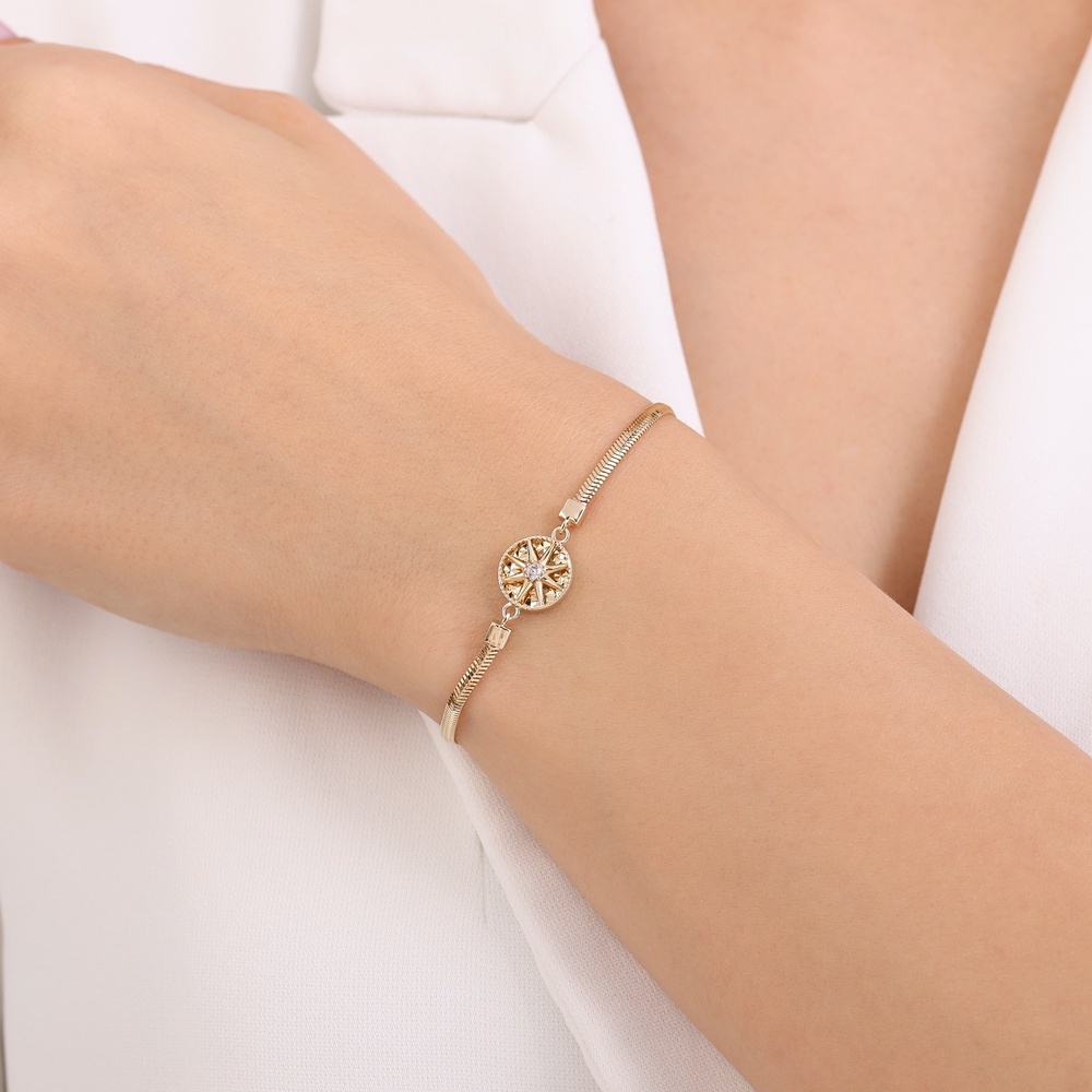 Altın Yıldız Zincir Bileklik