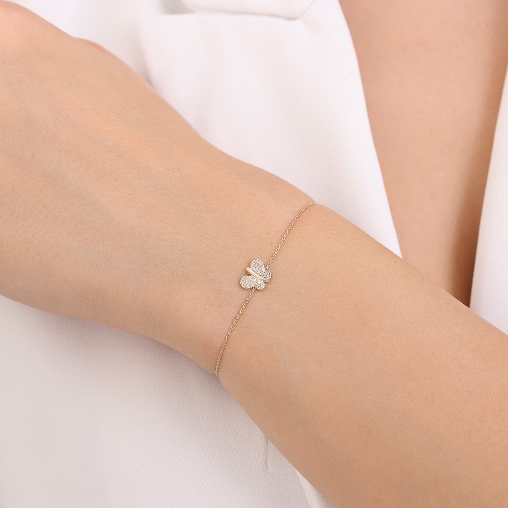 Altın Kelebek Bileklik