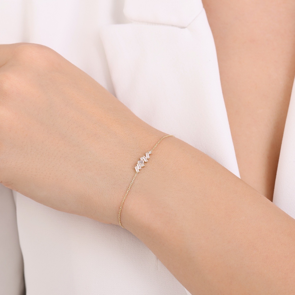 Altın Taşlı Bileklik