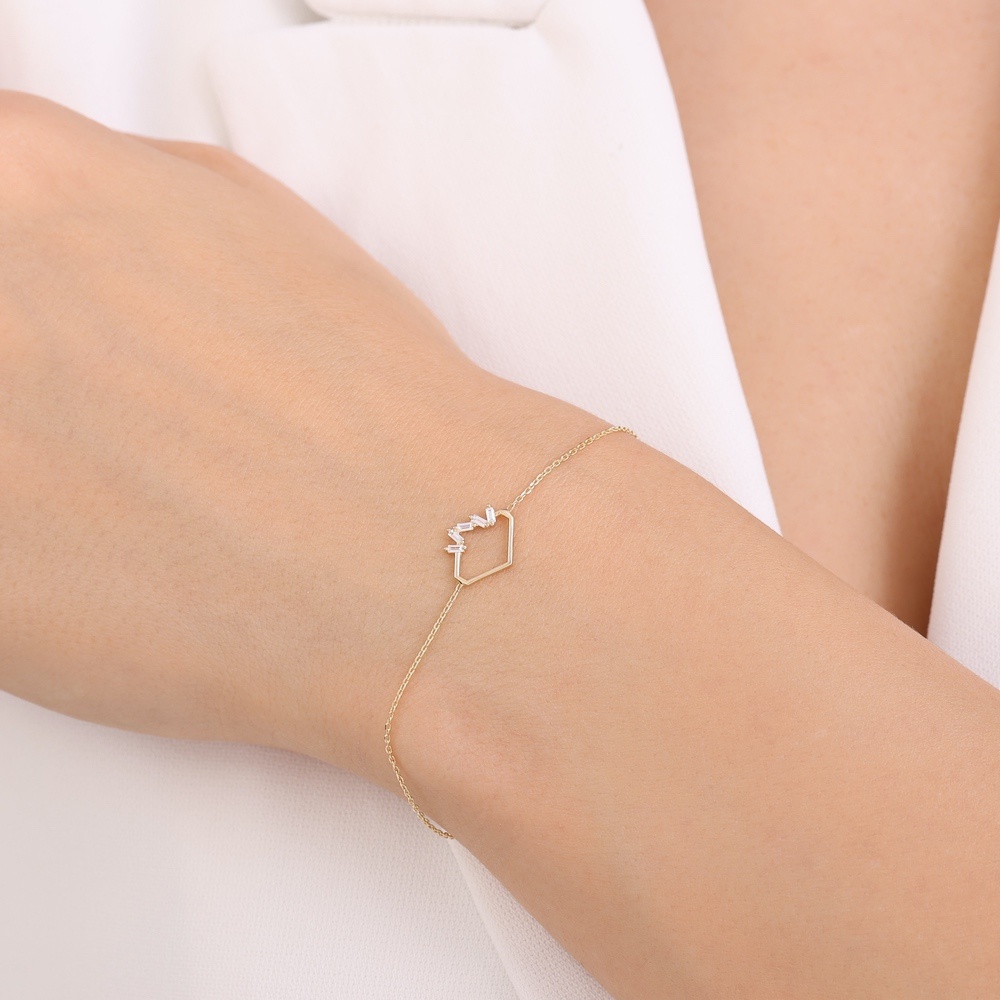 Altın Taşlı Bileklik