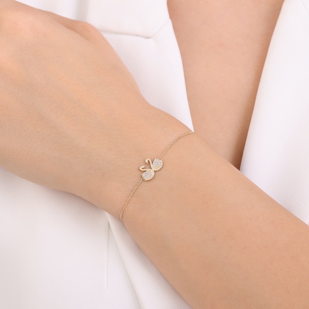 Altın Kuğu Bileklik