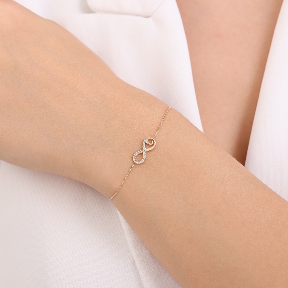 Altın Sonsuzluk Bileklik