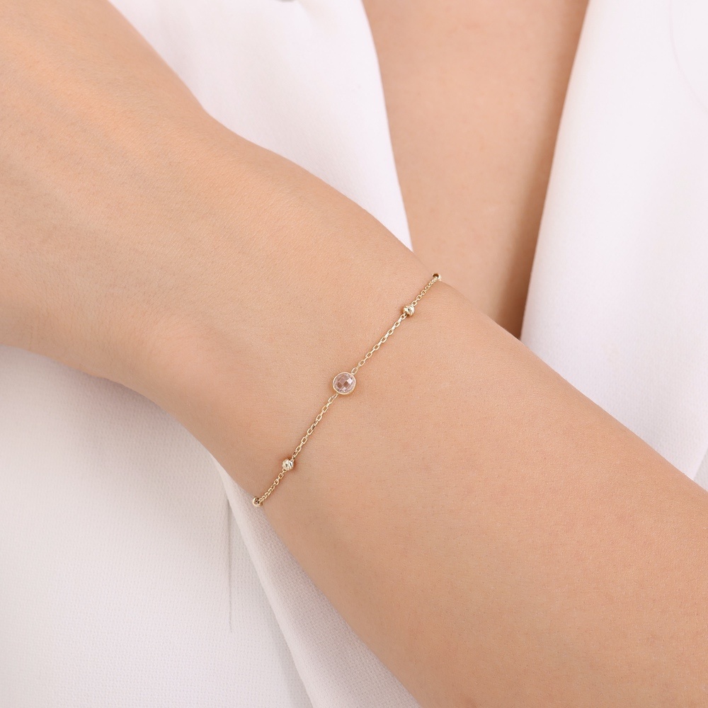 Altın Taşlı Bileklik