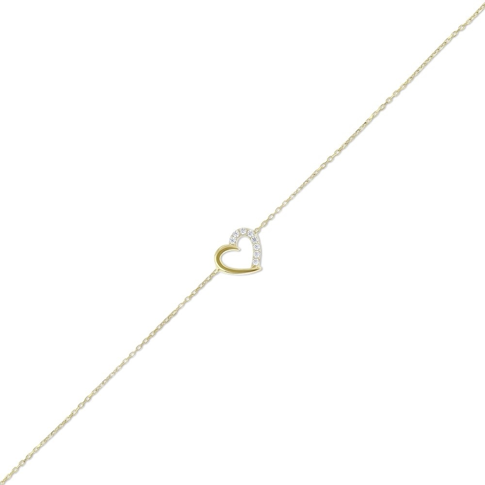 Altın Kalp Bileklik