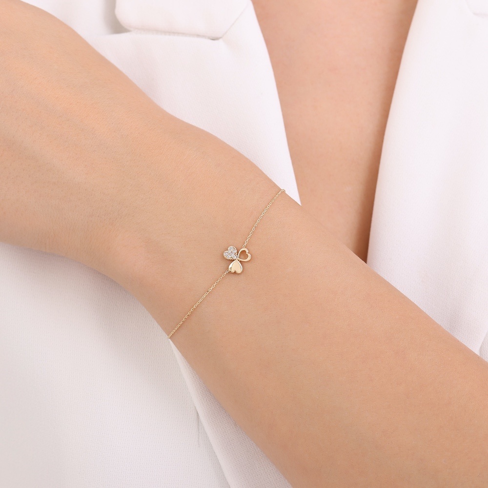 Altın Yonca Bileklik