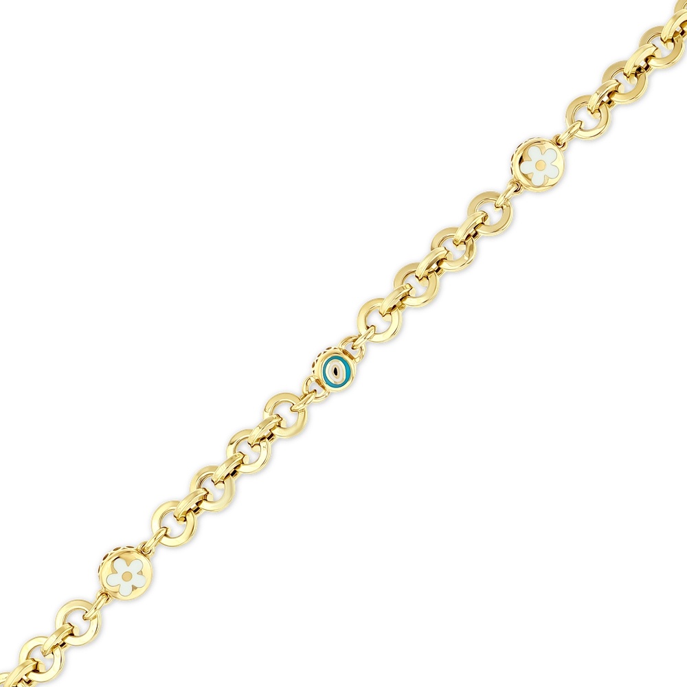 Altın Nazar Boncuklu Bileklik