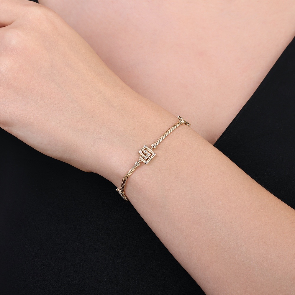 Altın Tasarım Zincir Bileklik