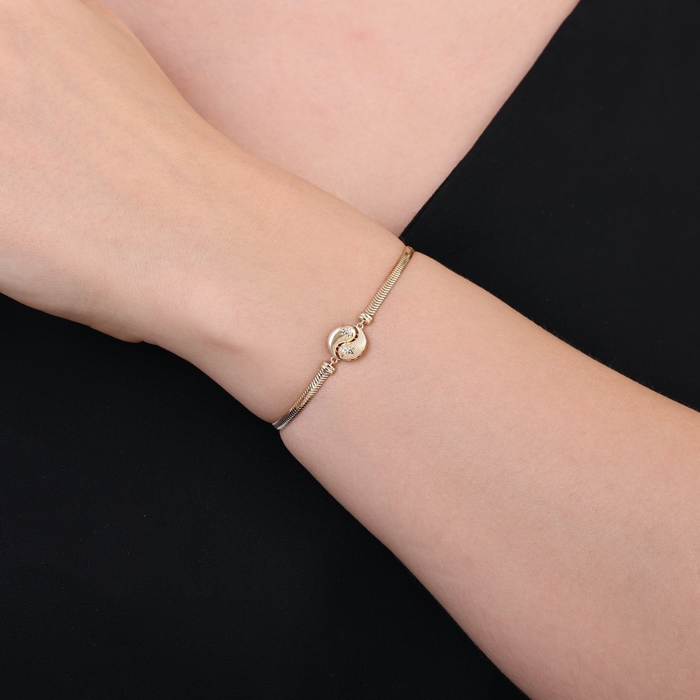 Altın Güneş Zincir Bileklik