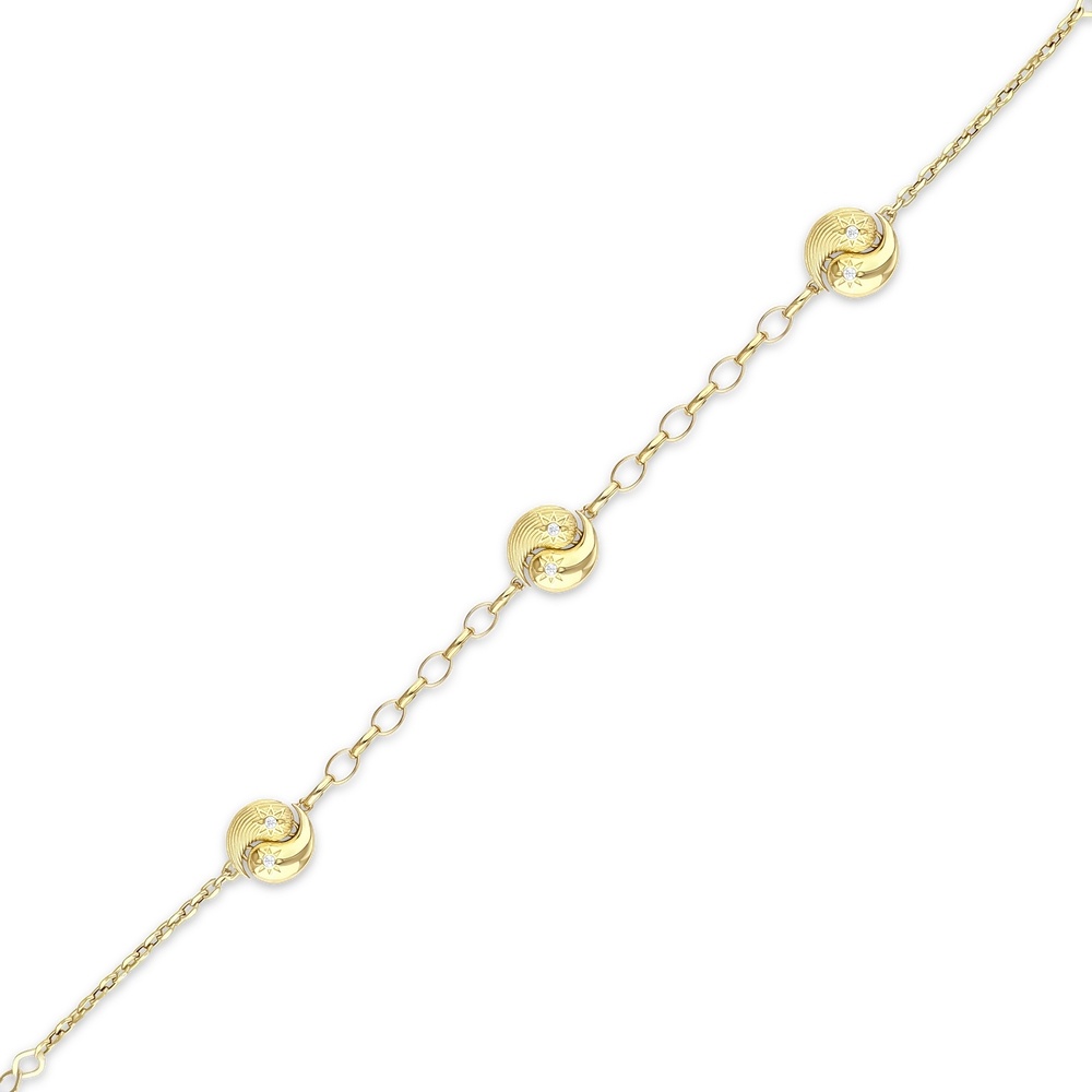 Altın Üçlü Güneş Bileklik