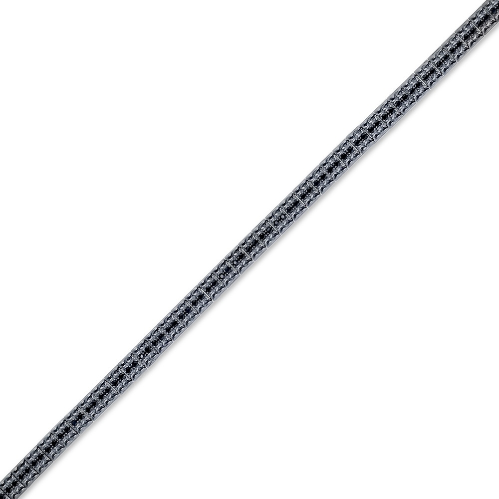 Altın Siyah Taşlı Erkek Bileklik