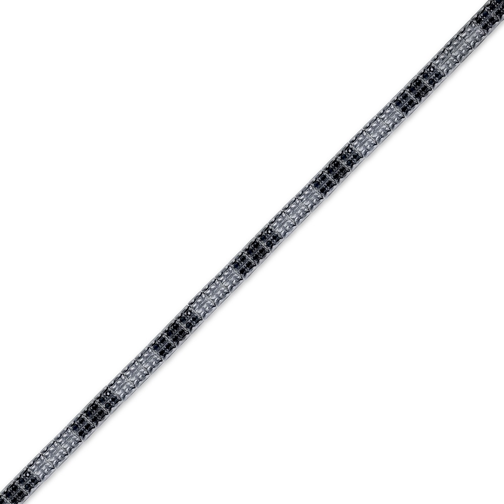 Altın Siyah Taşlı Erkek Bileklik