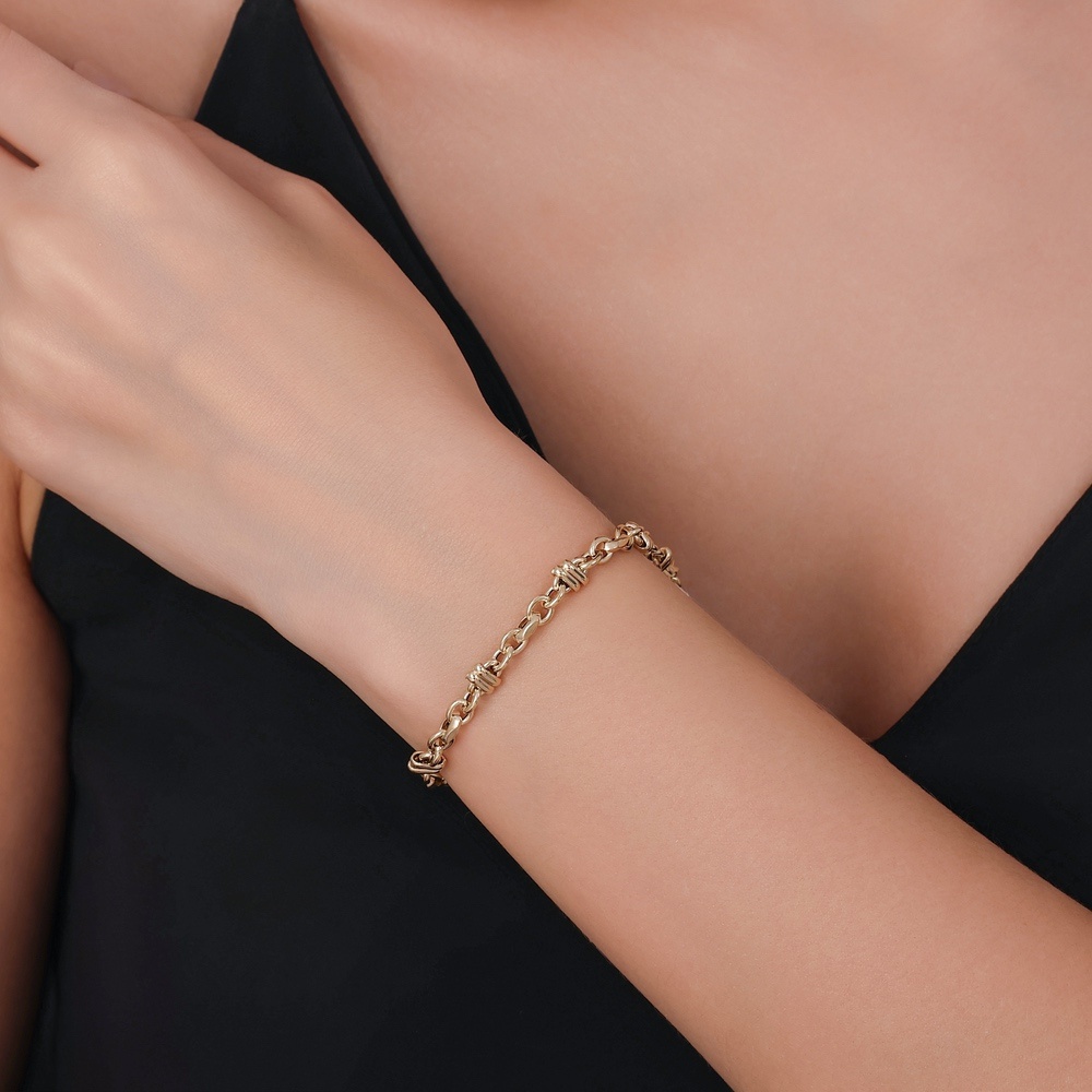 Altın Tasarım Zincir Bileklik