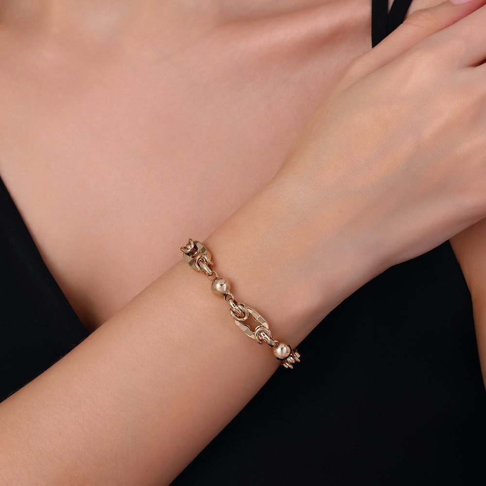 Altın Tasarım Zincir Bileklik