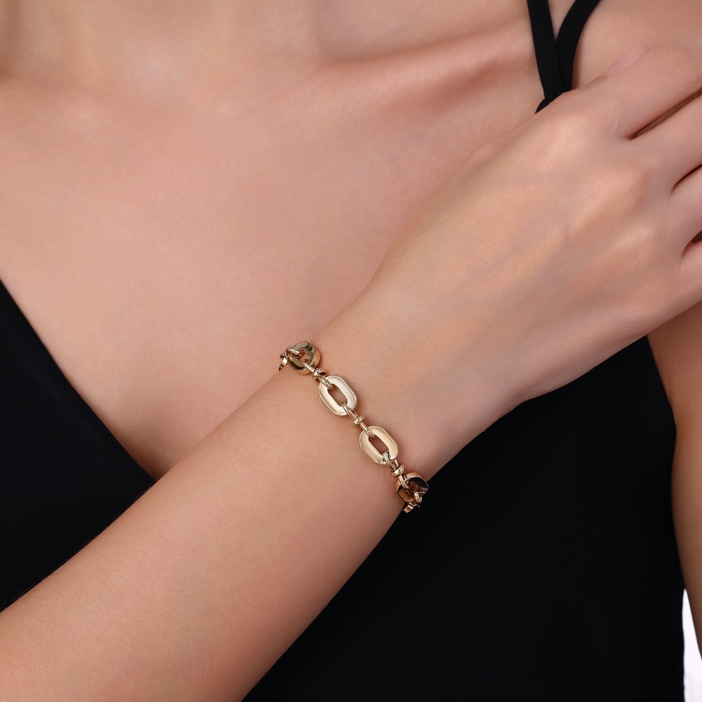 Altın Tasarım Zincir Bileklik