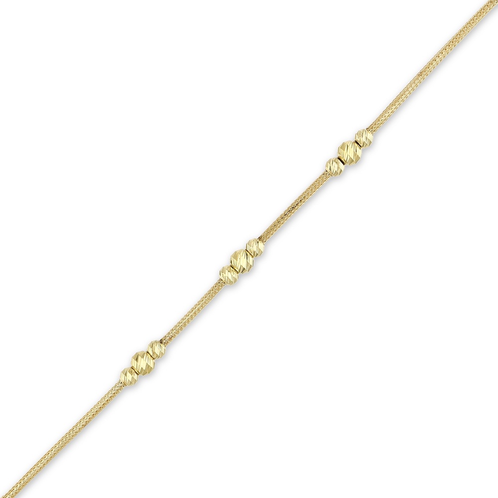 Altın Toplu Zincir Bileklik