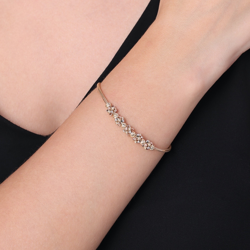 Altın Çiçek Bileklik