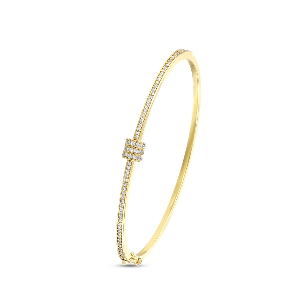 Altın Taşlı Tasarım Kelepçe