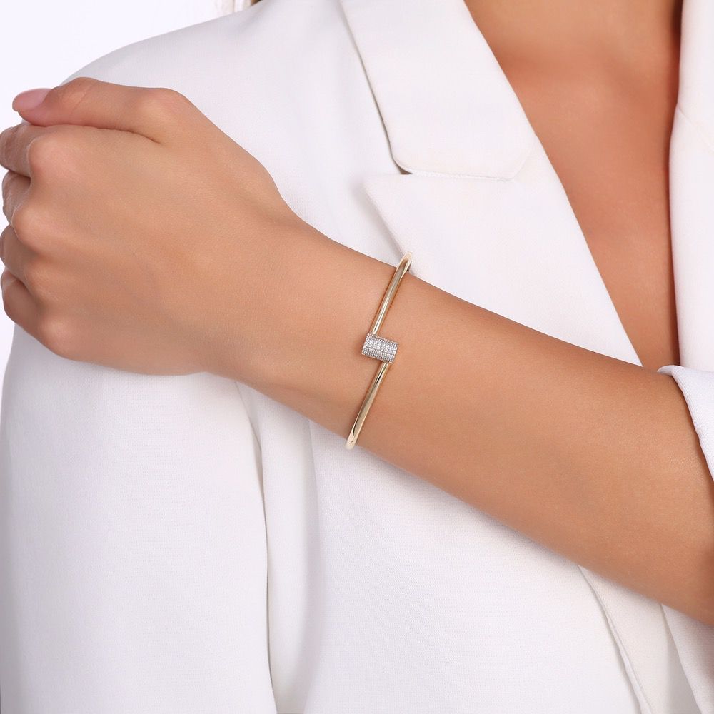 Altın Tasarım Kelepçe