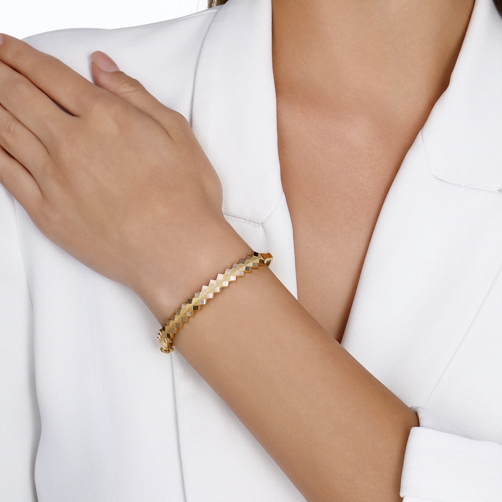 Altın Tasarım Kelepçe