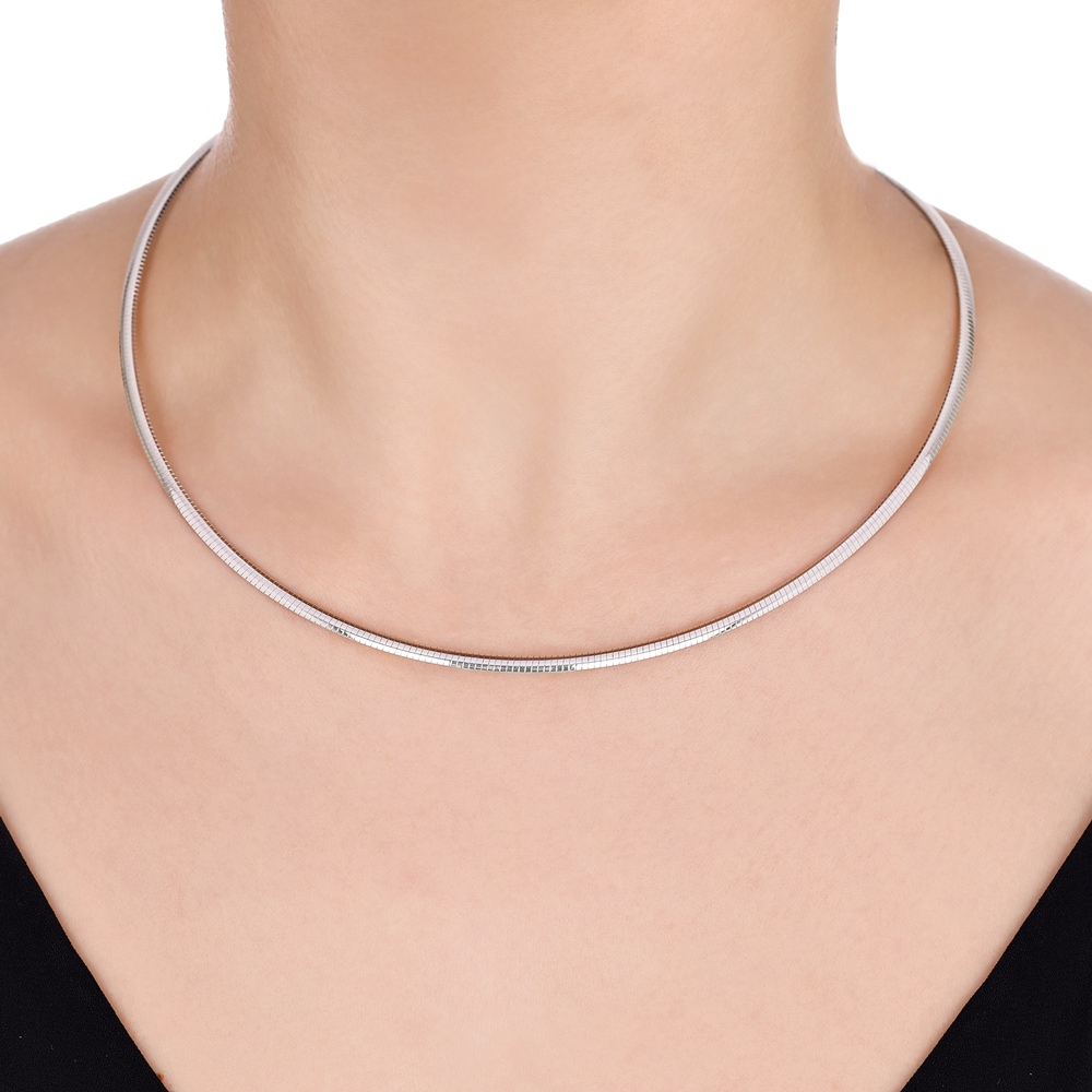 Altın İtalyan Yassı Zincir Kolye