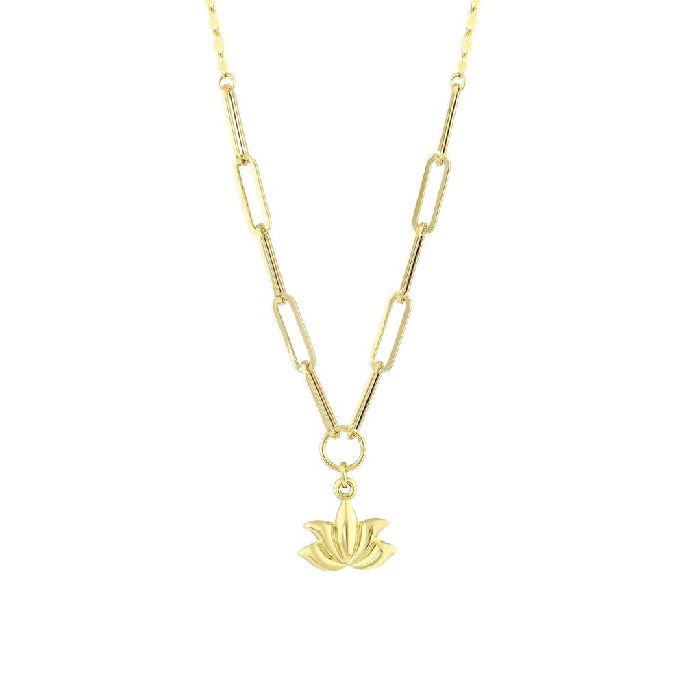 Lotus Altın Kolye