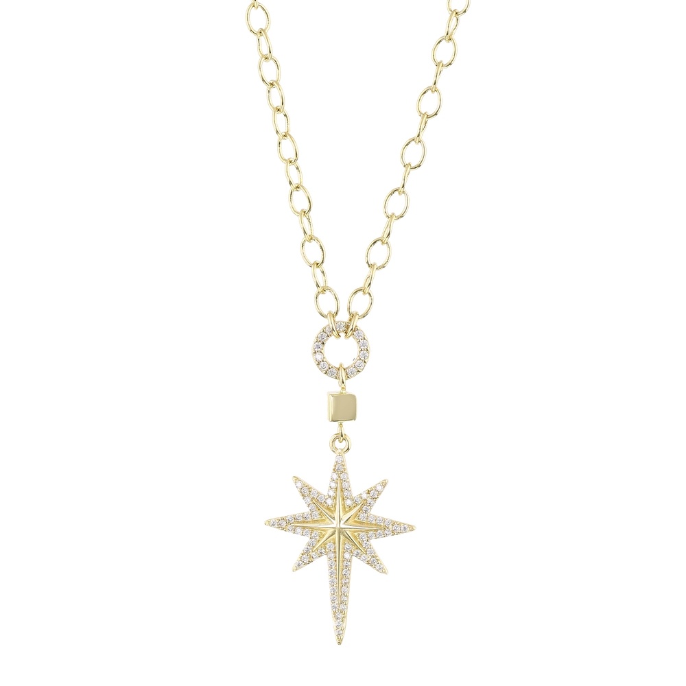 Altın Kutup Yıldızı Kolye