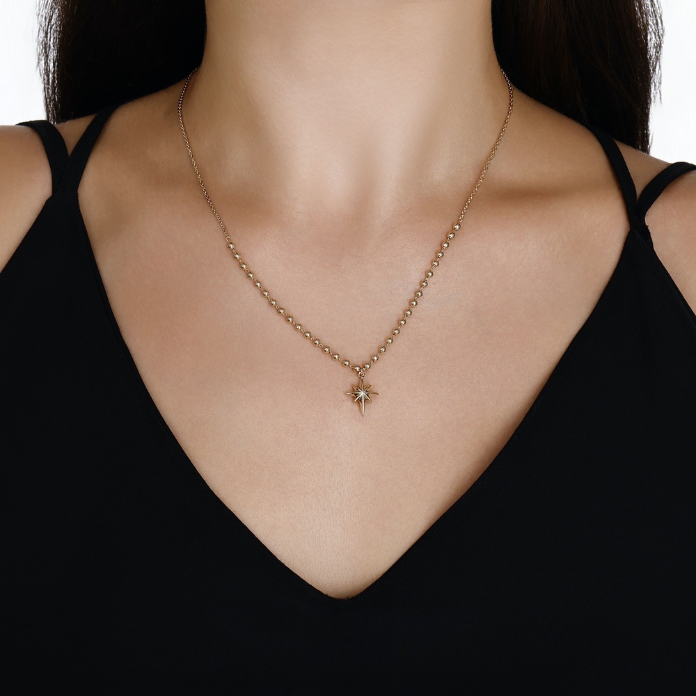 Altın Kutup Yıldızı Kolye