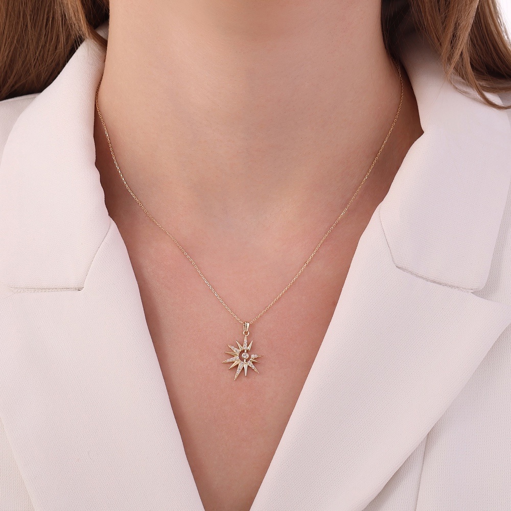 Altın Kutup Yıldızı Kolye